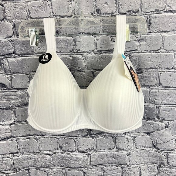 Playtex Secrets Bra  Perfectly Smooth  Size 44C White Wire Free  4707  NWT - Picture 6 of 8